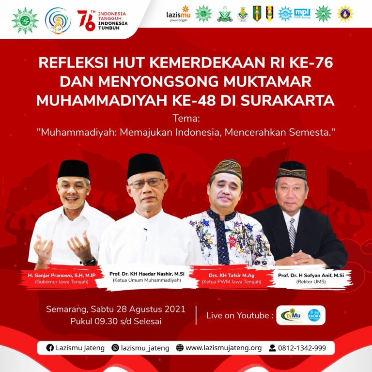 🔰 UNDANGAN WEBINAR BERSAMA GUBERNUR JAWA TENGAH & KETUA UMUM PP MUHAMMADIYAH 🔰