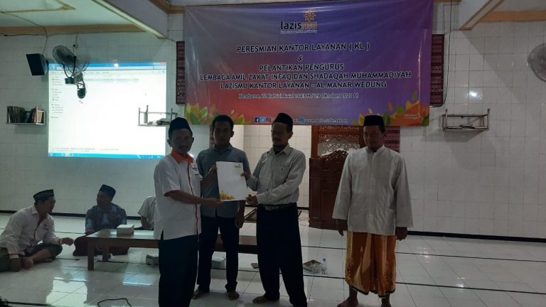 RESMI Kantor Layanan Lazismu Al Manar Wedung Dibentuk