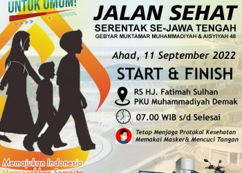 Jalan Sehat Dalam Rangka Gebyar Muktamar 48 PDM Demak