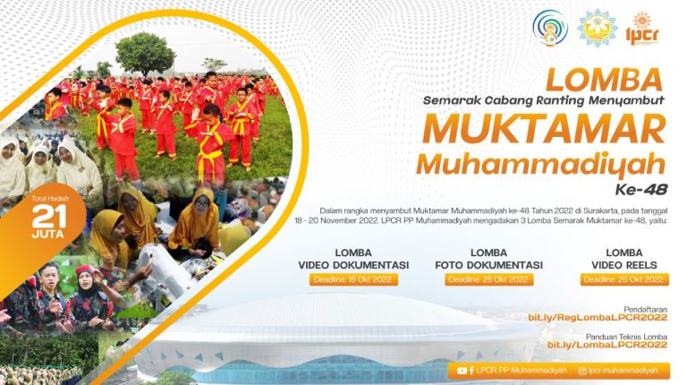 Lomba Semarak Cabang Ranting Menyambut Muktamar Muhammadiyah ke 48, Total Hadiah 21 Juta