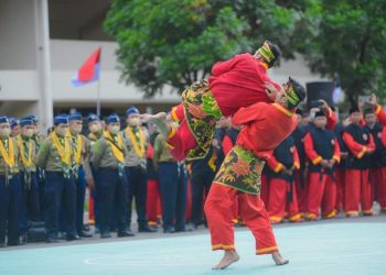 Dipercaya Sebagai Performance Pembuka Apel Kesiapan Muktamar, Tapak Suci Tampil Memukau