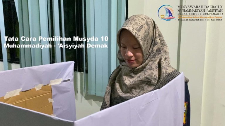 Gunakan E-Voting, Berikut Tata Cara Pemilihan Musyda Muhammadiyah – ‘Aisyiyah Demak