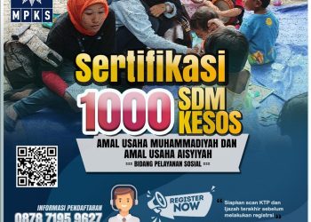 Siapkan Pekerja Sosial Muhammadiyah Profesional, MPKS Selenggarakan Program 1000 Sertifikasi Peksos