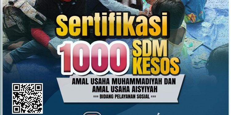 Siapkan Pekerja Sosial Muhammadiyah Profesional, MPKS Selenggarakan Program 1000 Sertifikasi Peksos