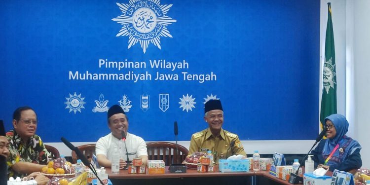 Jelang Akhir Kepemimpinan, Gubernur Jateng Ganjar Pranowo Pamitan dan Minta Doa Restu PWM Jateng