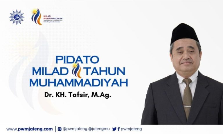 Pidato Milad 111 Tahun Muhammadiyah