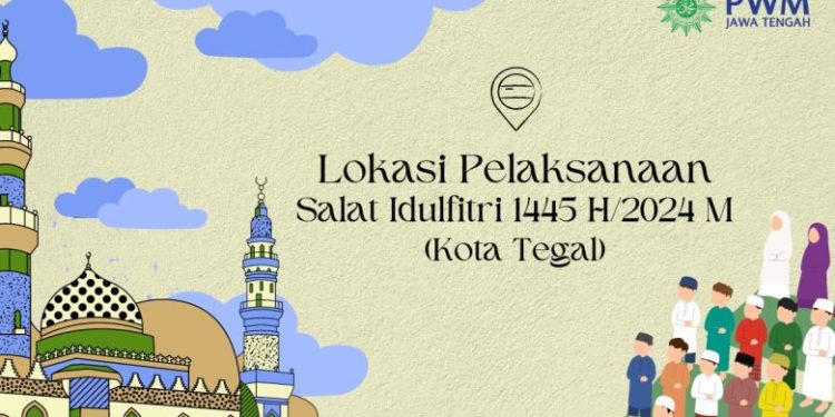 Lokasi, Khatib, dan Imam Salat Idulfitri Kota Tegal Tahun 2024