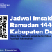 Jadwal Imsakiyah Ramadhan 1446 H Kabupaten Demak