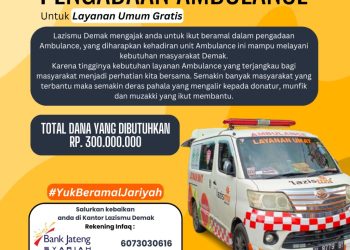 Lazismu Demak Buka Donasi Pengadaan Ambulans Gratis untuk Masyarakat