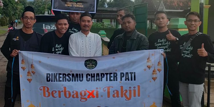 BikersMu Chapter Pati Berbagi Takjil Bersama LazisMu dan Pemuda Muhammadiyah