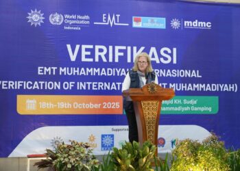 Komitmen EMT Muhammadiyah dalam Mencapai Klasifikasi Internasional WHO Diapresiasi