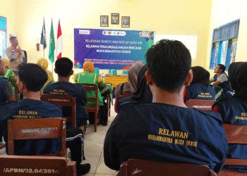 Perkuat Sinergi Penanggulangan Bencana MDMC Demak adakan Pelatihan SAR AIR