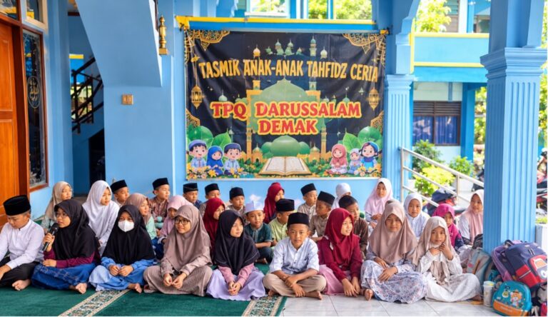 Tasmik Tahfidz Ceria TPQ Darussalam Demak Tumbuhkan Semangat Generasi Qur’ani